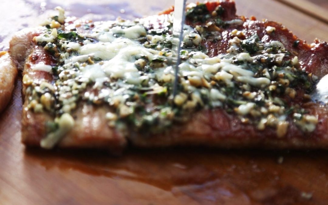 MATAMBRE DE CERDO AL PESTO